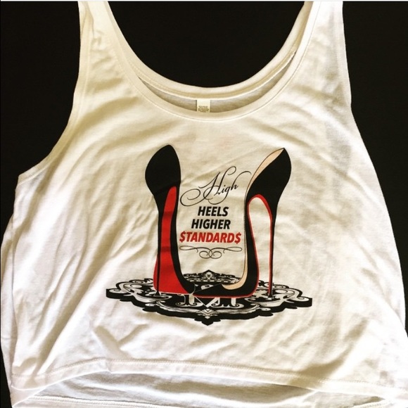 High Heels Higher Standards Boxy Tanktop - Picture 1 of 1