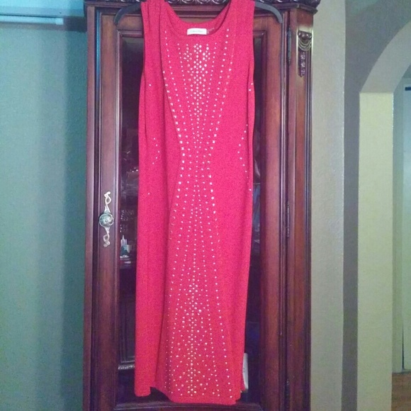 ❤NEW CK Red Studded Dress
