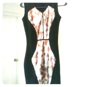 A bebe black club dress