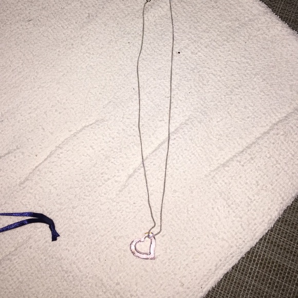Swarovski pink pendant heart necklace