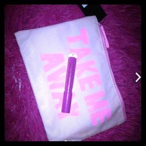 Makeup bag and lipgloss