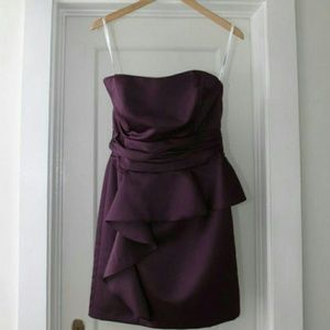 Plum bridesmaid dress