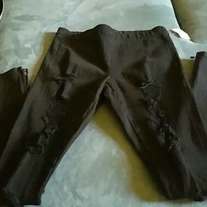 Joe's Black Denim Distressed Jeans