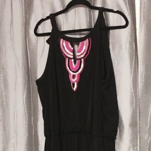 Black & pink jumpsuit
