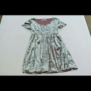 American Apparel Velvet Baby Doll Dress