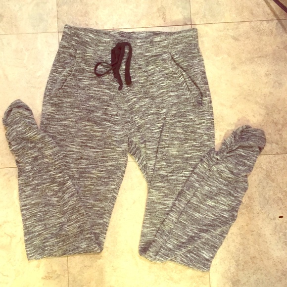Grey and black brindle joggers