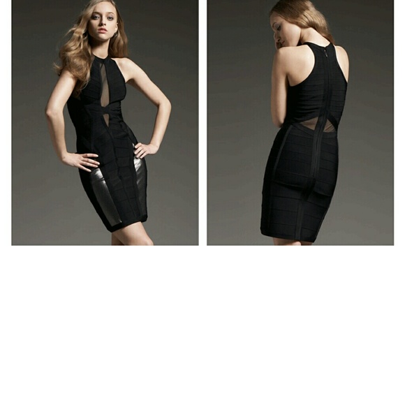 Authentic Herve Leger Black Dress XS