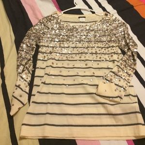 J crew sequin confetti sweater