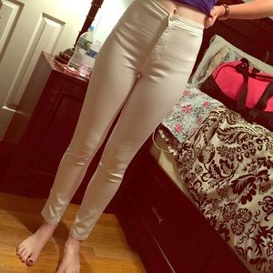 American Apparel White Easy Jean