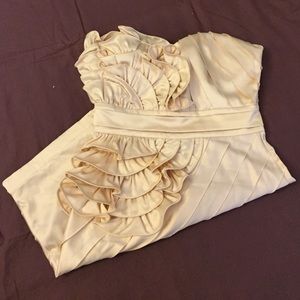 NWOT AKIRA Black Label Dress in Cream