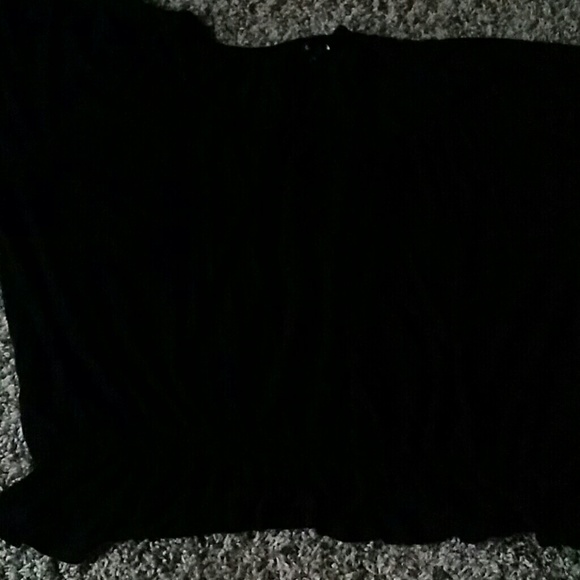 Black bat wing top