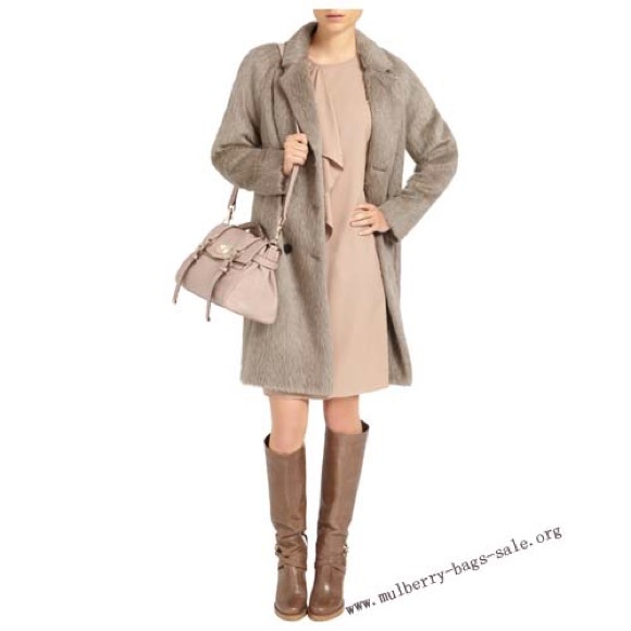 Mulberry Alexa Soft Calf Fur Print - Pinky Mink