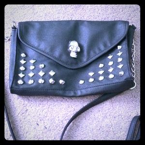 Skull studded bag
