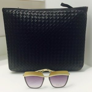 SOLD! BLACK QUILTED CLUTCH