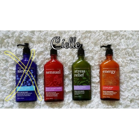 Bath and Body Works Aroma Therapy Lotions