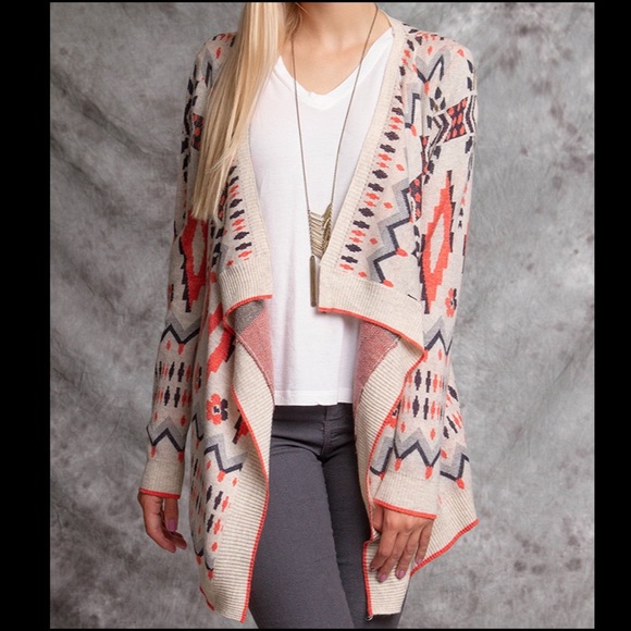 Sweaters - Colored knit cardigan