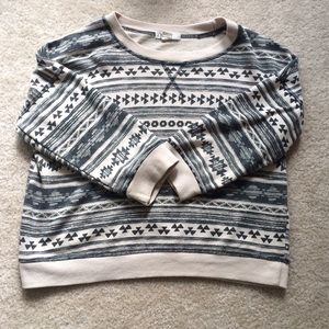 Aztec cream and black sweater