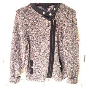 ••SALE•• Club Monaco Tweed & Leather Blazer