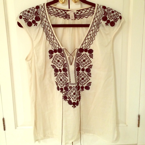 SPRING SALE 🌷 J. Crew Embroidered cotton shirt