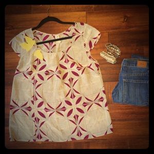 ✨Vintage print blouse✨