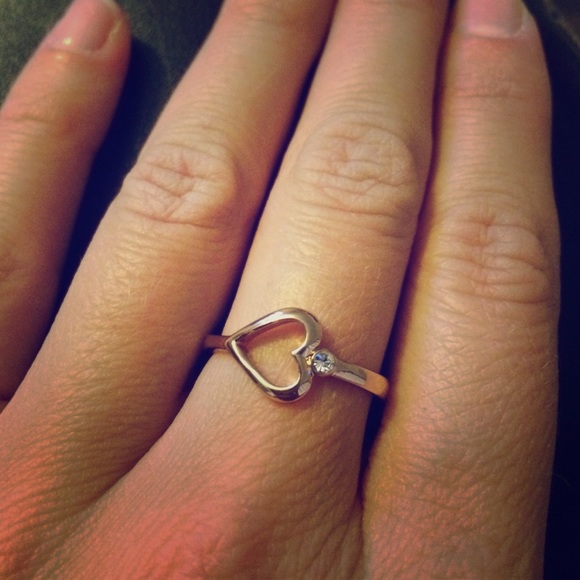 18kt gold filled Heart ring