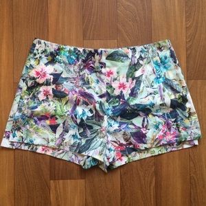 Zara tropical print shorts