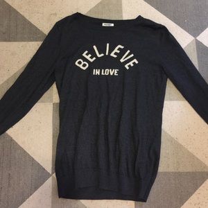Old Navy Grey Love Sweater