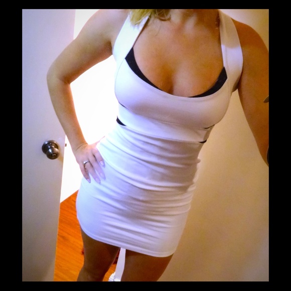 White X Back Sexy Dress!