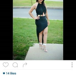 Black dress with belt included