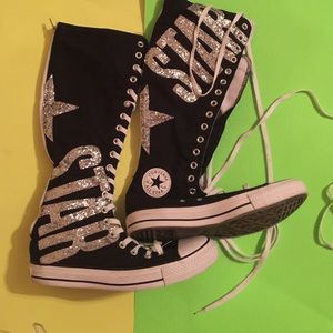 🎬Converse Allstar lace up zip up back