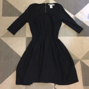 American Rag Black Floral Dress Vintage