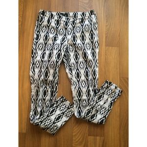 H&M ikat/snakeskin print pants