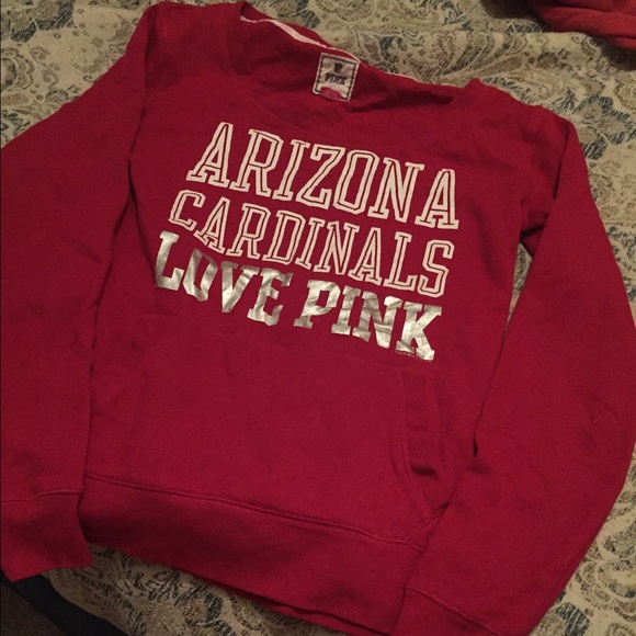 Victoria's Secret Arizona Cardinals sweatshirt.