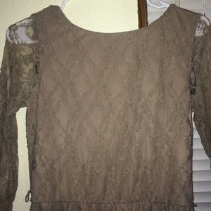 Very cute topaz/nude colored dress.