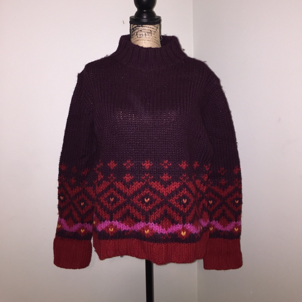 Burgundy EXPRESS Jeans sweater