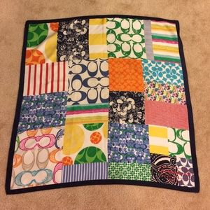 Coach silk square scarf
