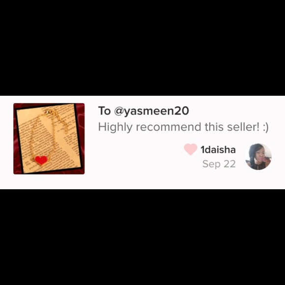 โค๏ธRed heart necklace โค๏ธ - Picture 4 of 4