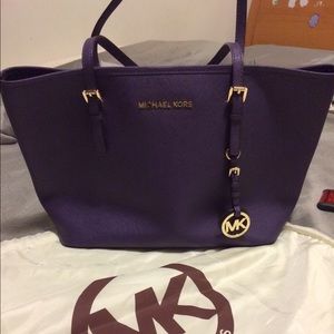 Michael Kors Saffiano Leather "jet-set" Tote