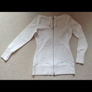 White Fit Dry Nike Sweat Shirt!