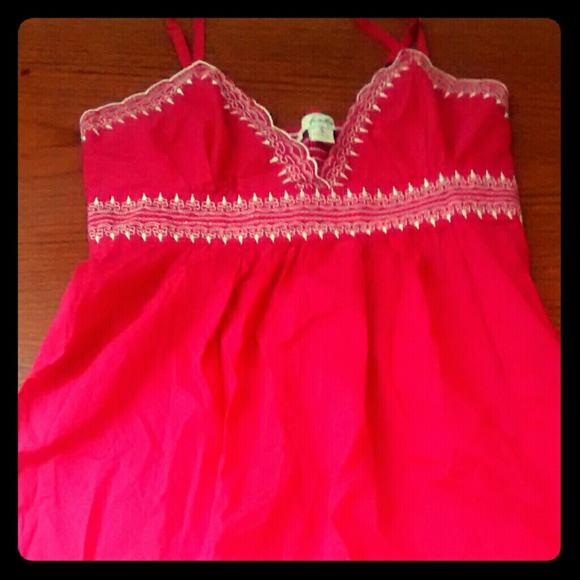 Pink strap top