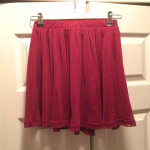 LA Hearts flowy red skirt