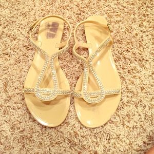 Steve Madden jeweled sandals