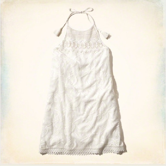 LACE HAFTER SHIFT DRESS - Picture 4 of 4