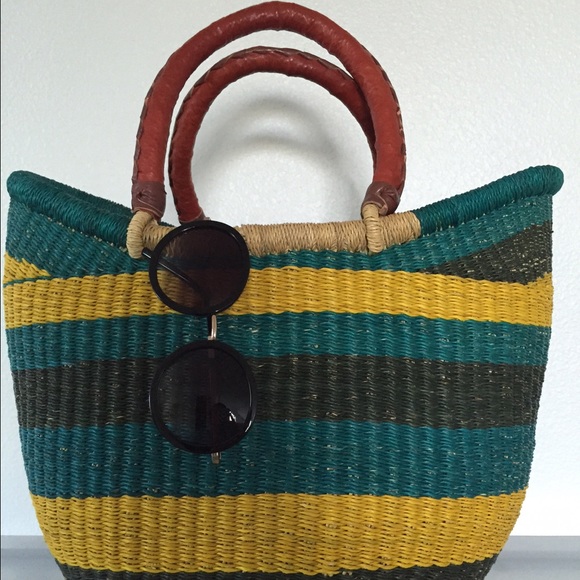 🍓Handwoven Ghanaian Basket🍓