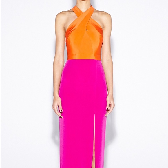 Nicole Miller Cece colorblock gown