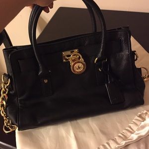 Black leather Michael Kors