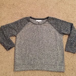 Loft two tone black/grey sweater. Very soft.