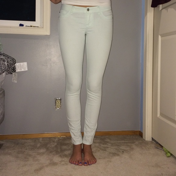 Mint skinny jeans