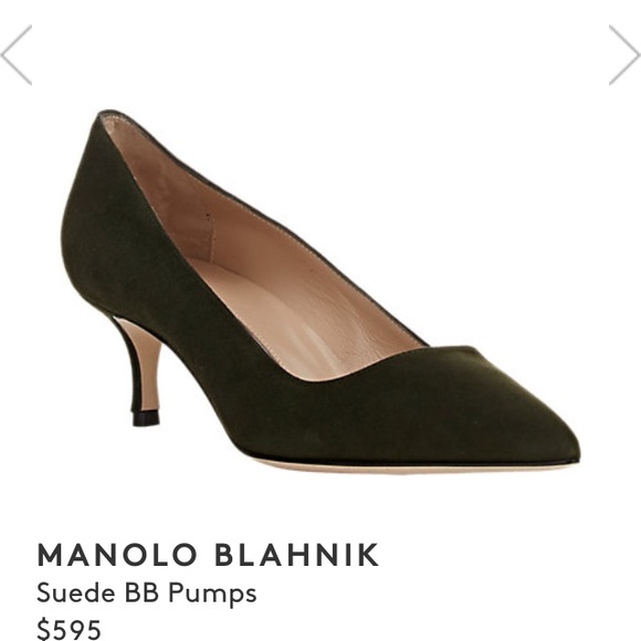 Manolo Blahnik Suede BB Pumps