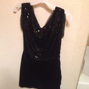 BCBG size 4 black cocktail dress